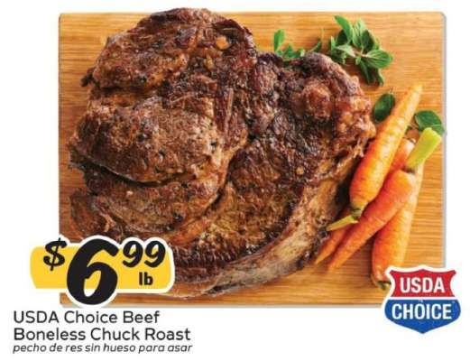 USDA Choice Beef Boneless Chuck Roast