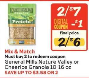 General Mills Nature Valley or Cheerios Granola