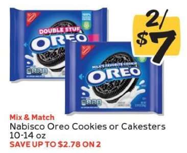 NABISCO Oreo Cookies or Cakesters