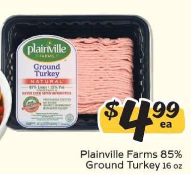 Plainville Farms 85% Ground Turkey