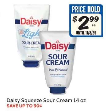 Daisy Squeeze Sour Cream