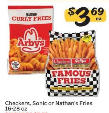 Checkers, Sonic or Nathan's Fries