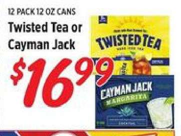 Twisted Tea or Cayman Jack