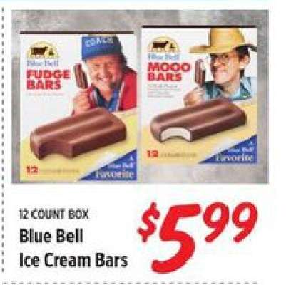 Blue Bell Ice Cream Bars
