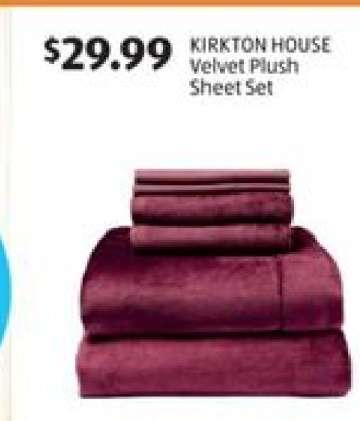 KIRKTON HOUSE Velvet Plush Sheet Set