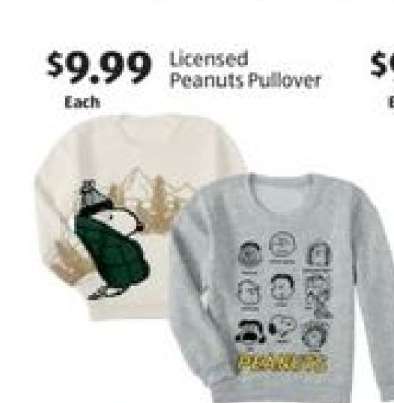 Licensed Peanuts Pullover