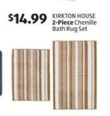 KIRKTON HOUSE 2-Piece Chenille Bath Rug Set