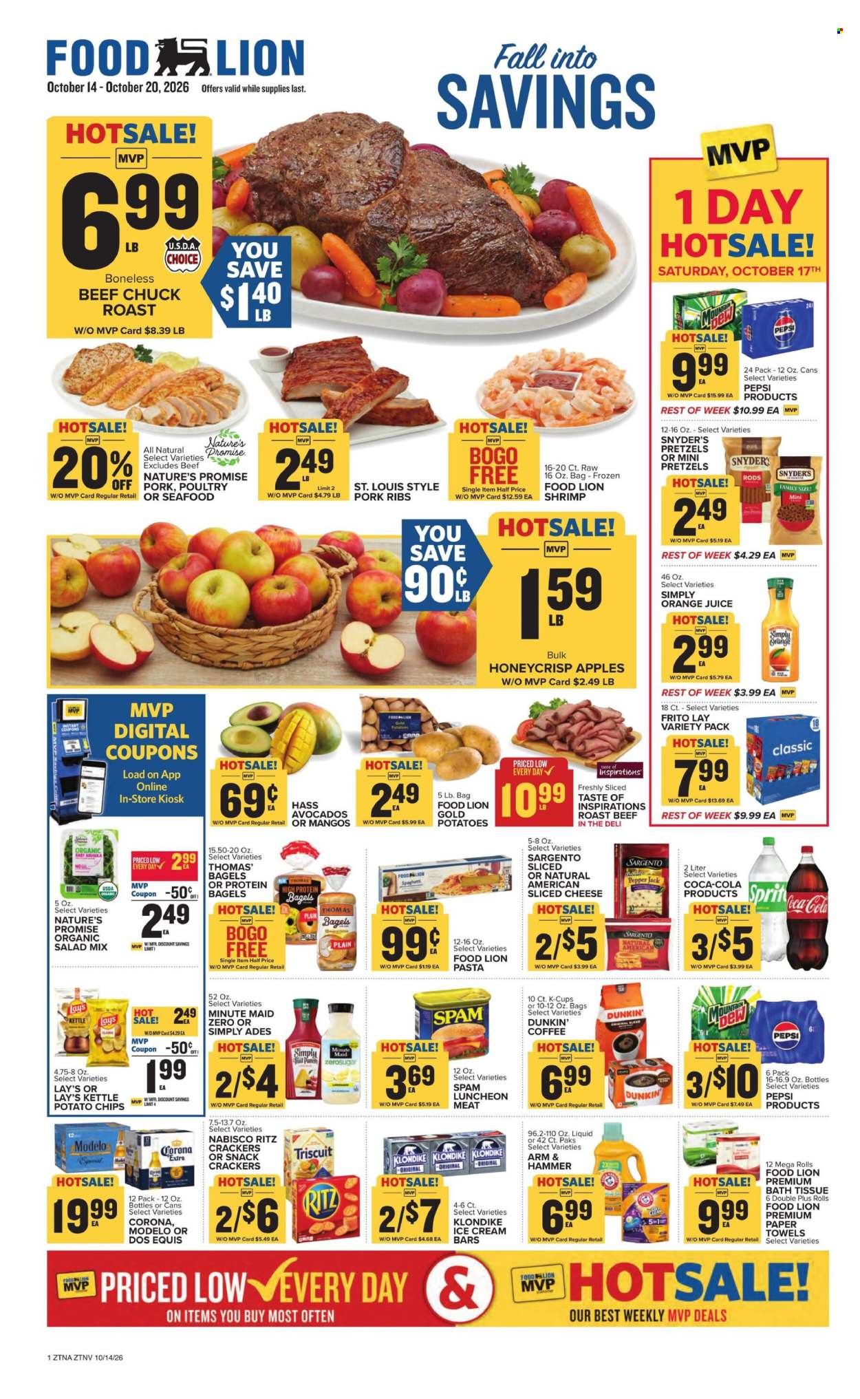 Food Lion ad  - 10.14.2026 - 10.20.2026. Page 1