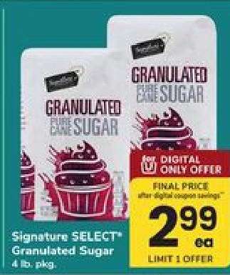 Signature Select Granulated Sugar