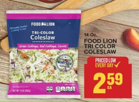 FOOD LION TRI COLOR COLESLAW