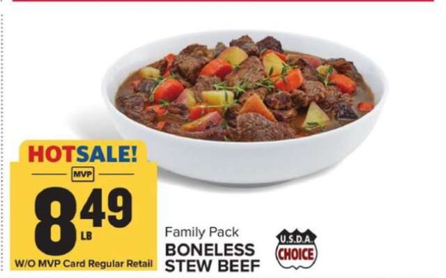 Family Pack Boneless Stew Beef