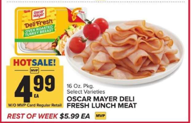 Oscar Mayer Deli Fresh Lunch Meat