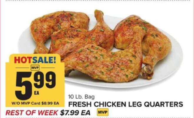Fresh Chicken Leg Quarters