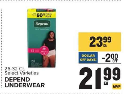 Depend Underwear