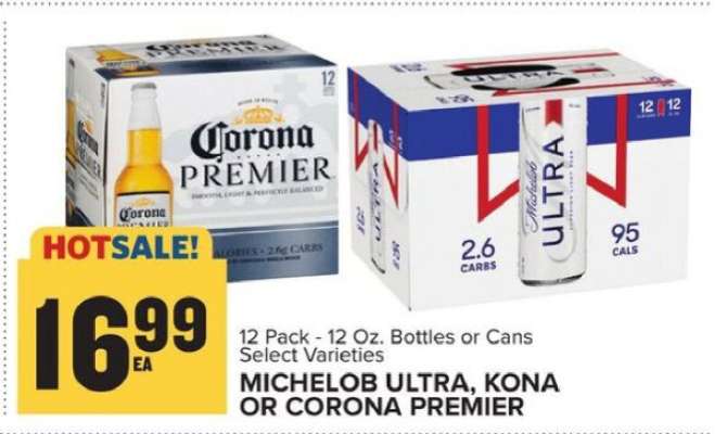 MICHELOB ULTRA, KONA OR CORONA PREMIER