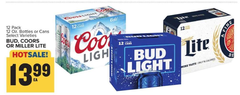 Bud, Coors or Miller Lite