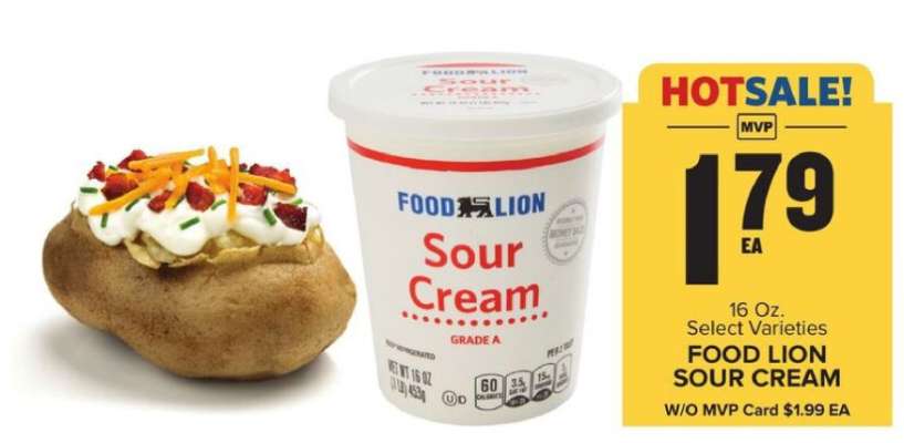 Food Lion Sour Cream