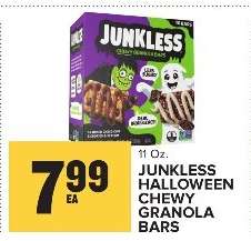 JUNKLESS HALLOWEEN CHEWY GRANOLA BARS