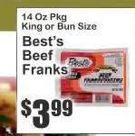 Best's Beef Franks