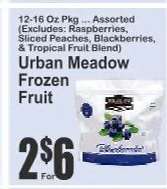 Urban Meadow Frozen Fruit