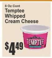 Temptee Whipped Cream Cheese
