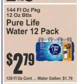 Pure Life Water 12 Pack