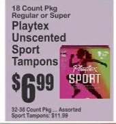 Playtex Unscented Sport Tampons