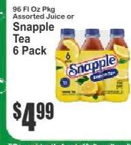 Snapple Tea 6 Pack