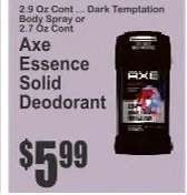 Axe Essence Solid Deodorant