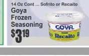 Goya Frozen Seasoning