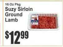 Suzy Sirloin Ground Lamb