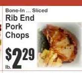 Rib End Pork Chops