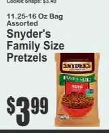Snyder's Family Size Pretzels