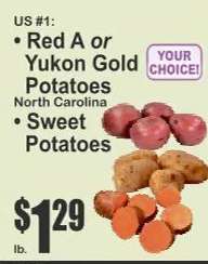 US #1: Red A or Yukon Gold Potatoes