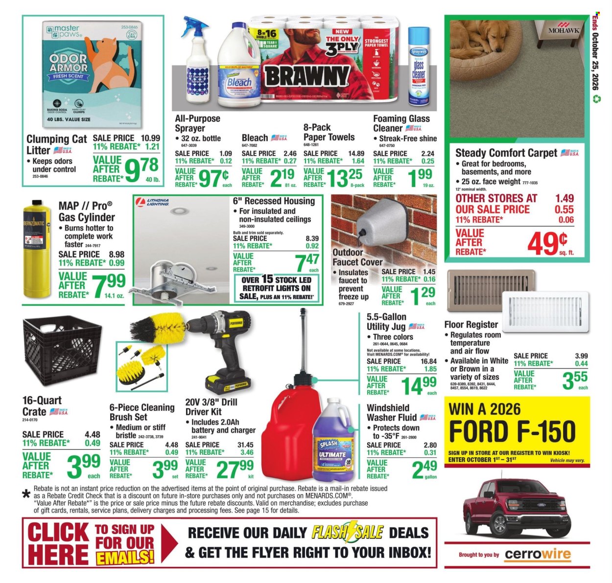 Menards ad  - 10.15.2026 - 10.25.2026. Page 23