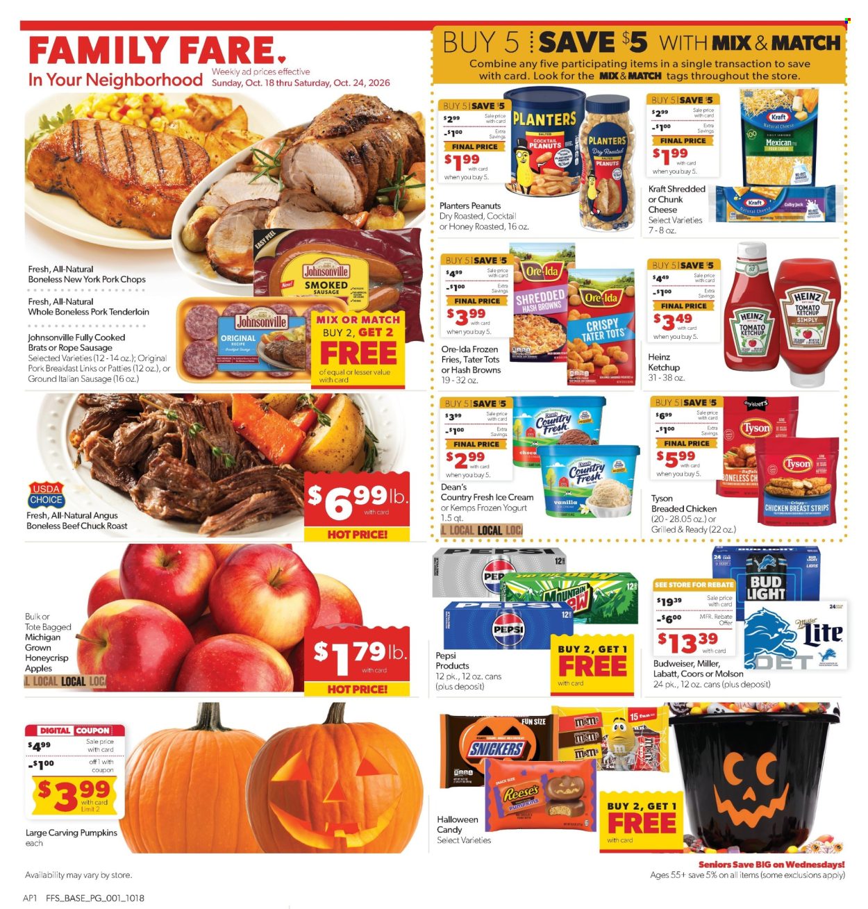 Family Fare ad  - 10.18.2026 - 10.24.2026. Page 1