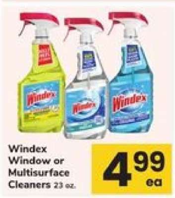 Windex Window or Multisurface Cleaners