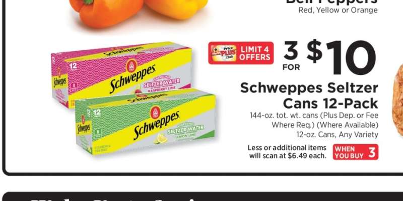 Schweppes Seltzer Cans 12-Pack