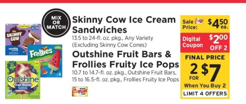 Skinny Cow Ice Cream Sandwiches