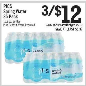 PICS Spring Water 35 Pack