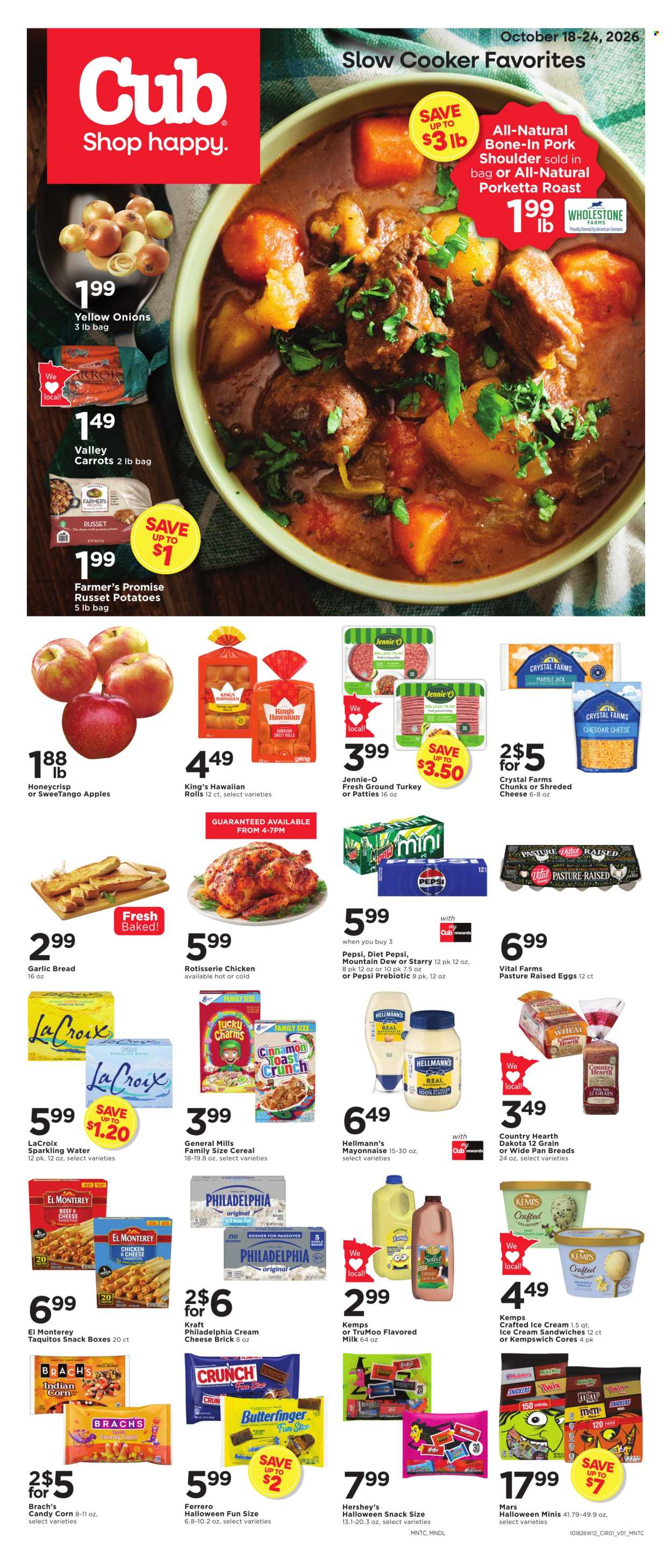 Cub Foods ad  - 10.18.2026 - 10.24.2026. Page 1