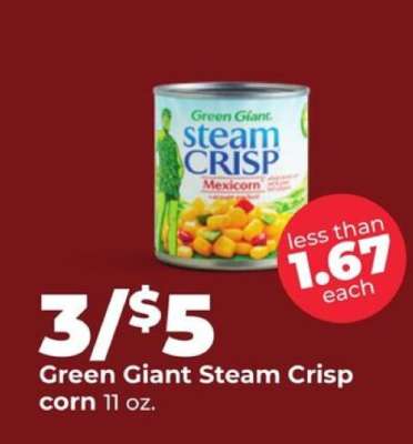 Green Giant Steam Crisp Corn