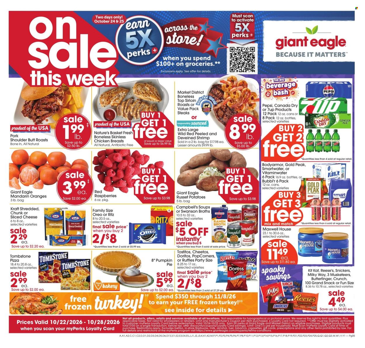 Giant Eagle ad  - 10.22.2026 - 10.28.2026. Page 1
