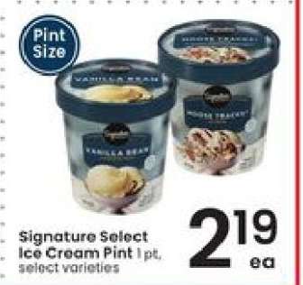 Signature Select Ice Cream Pint