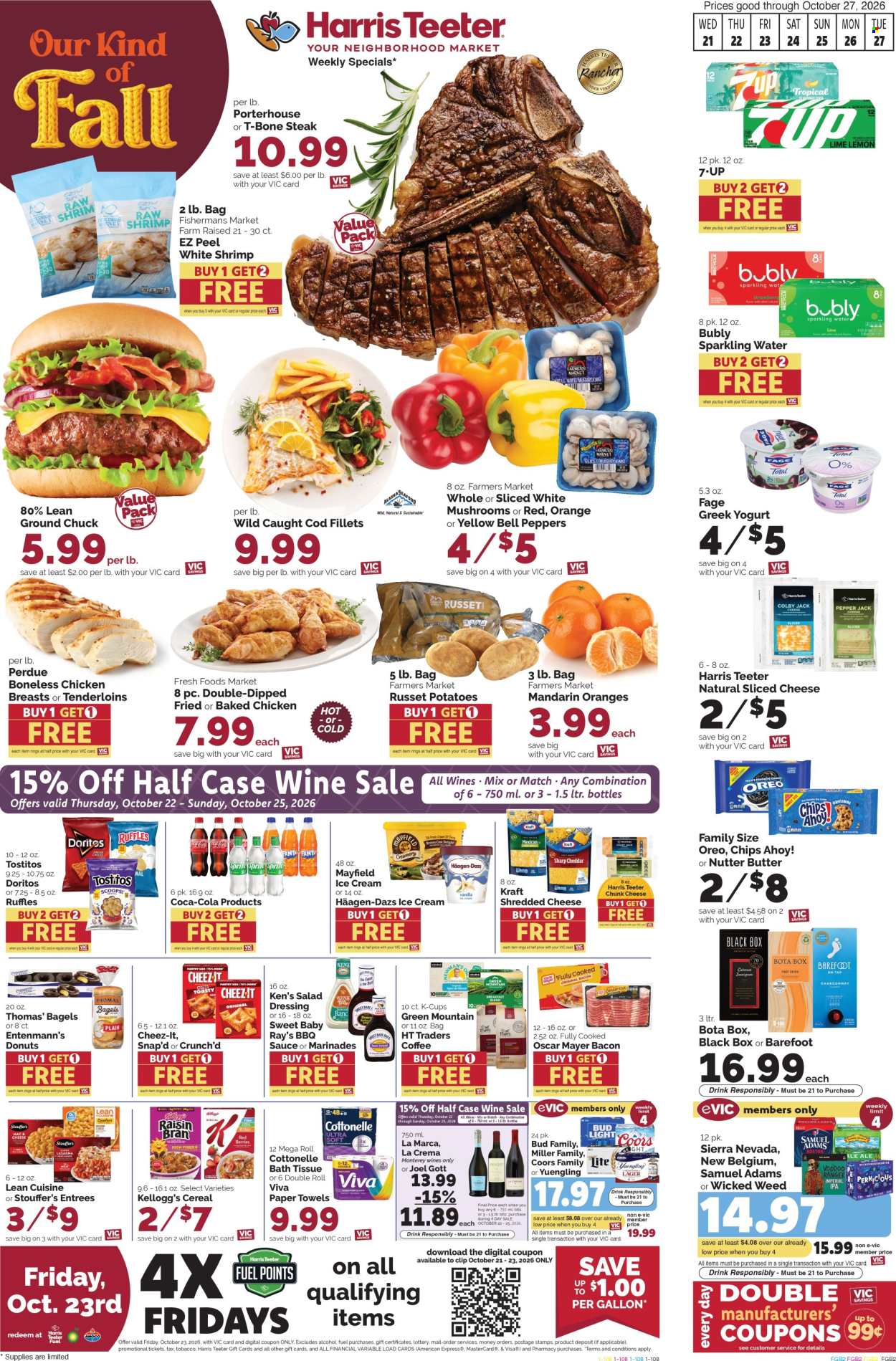Harris Teeter ad  - 10.21.2026 - 10.27.2026. Page 1
