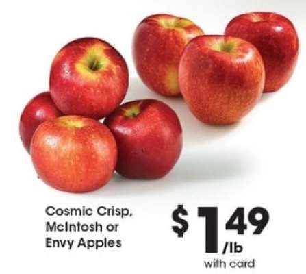 Cosmic Crisp, McIntosh or Envy Apples