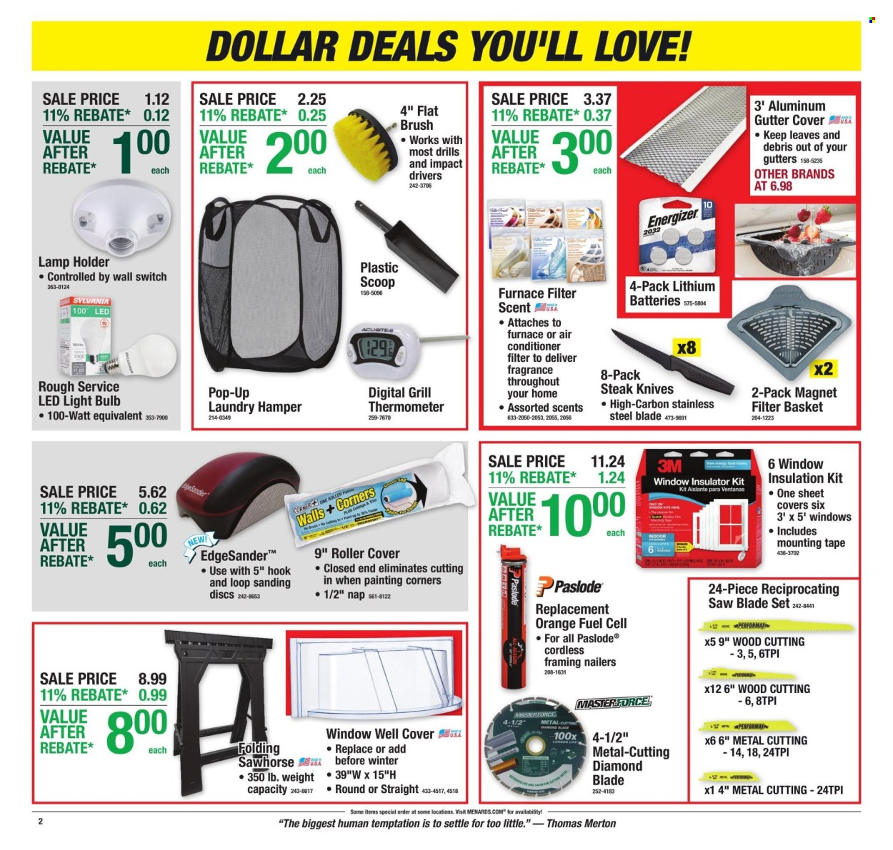 Menards ad  - 10.22.2026 - 11.01.2026. Page 2
