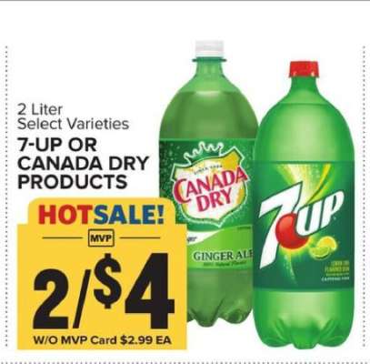 7-UP or Canada Dry Products