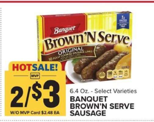 Banquet Brown'N Serve Sausage