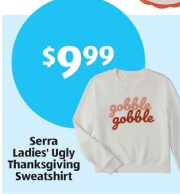 Serra Ladies' Ugly Thanksgiving Sweatshirt